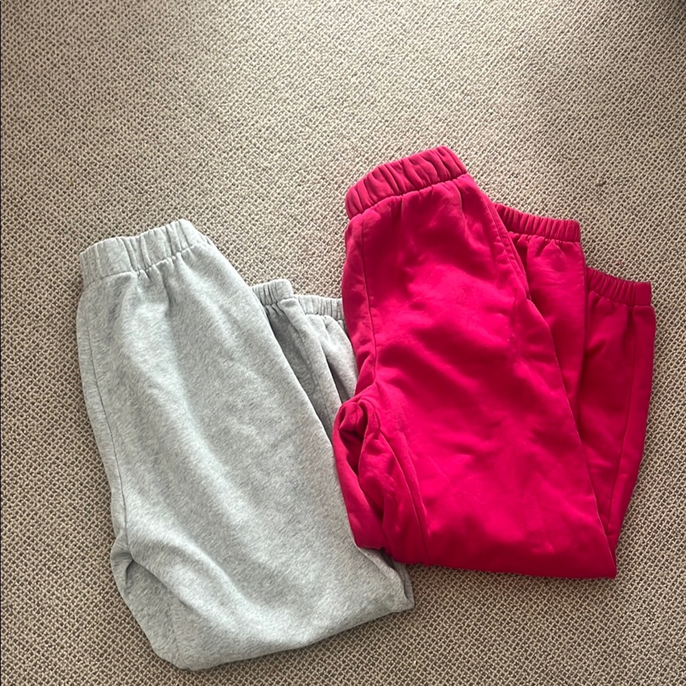 Kids Red and Gray Sweatpants